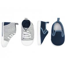 Carter's Kit Sapato Masculino Cinza e Azul Simple Joys (2 Pares)